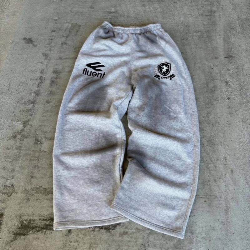 

Европейская и американская осенне-зимняя мода, брюки унисекс M серый