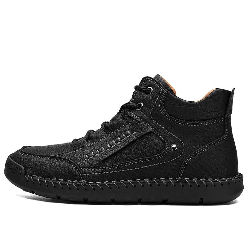Herren Handgefertigte Retro Freizeitschuhe Große Größe Freizeitschuhe Leder Gummi Handgefertigte Freizeitschuhe