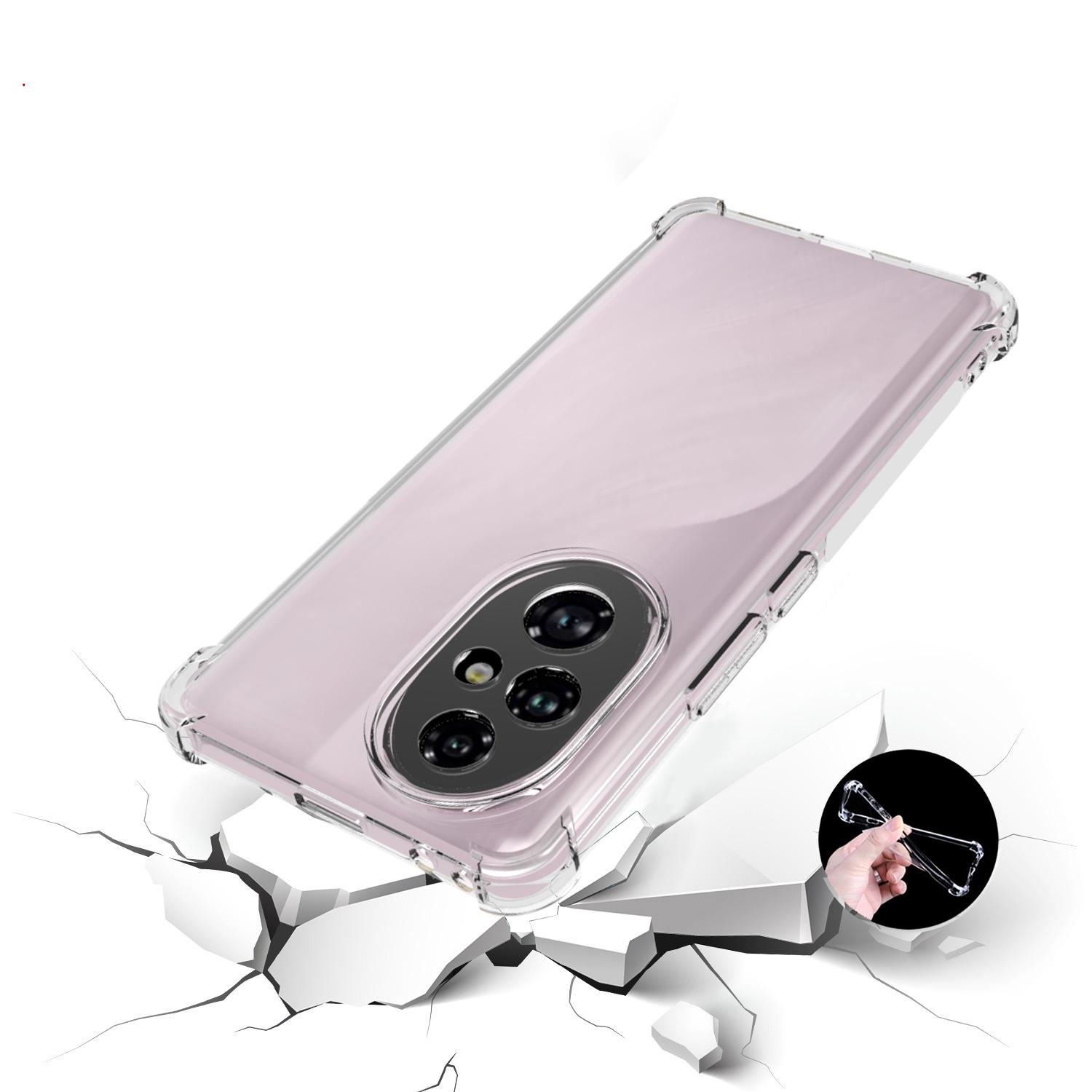 

For Honor 200 Pro 5G Case Non-Slip Drop-proof Soft TPU Clear Phone Cover A