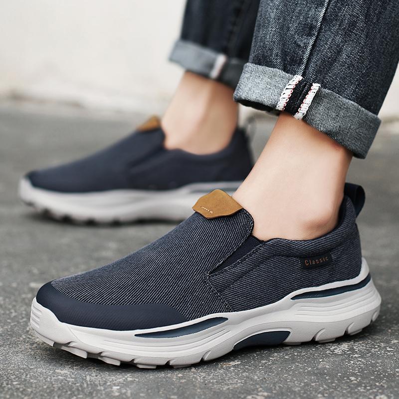 Dude Canvas Shoes Men Casual Slip on Shoes Alpargatas Hombre Moccasins Mocassin Homme Lightweight Breathable Plus Big Size 47