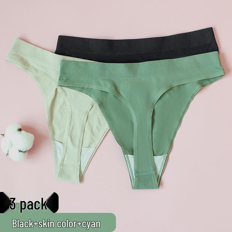 

Женские бесшовные стринги - Антибактериальная хлопковая ластовица, Ледяной шелк, Сексуальные и спортивные йога-Т-брюки L