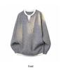 Men's 2025 Autumn/Winter Trendy Casual Knitwear – Versatile Fake Two-Piece Long Sleeve
