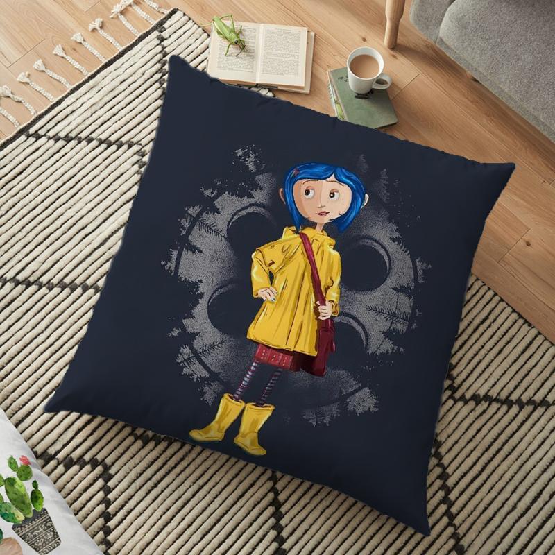 Coraline Cushion Cover Polyester Decorative Pillowcase Throw Pillow Case Home Cushion Cover