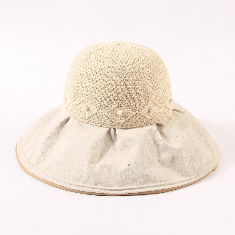 

Стиль Шляпа Ретро Милый Бант Широкие Поля Женская Солнцезащитная Шляпа Кепки Рыбацкая Beige