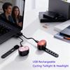 Front Rear Bike Lights Rechargeable Bicycle Cycling USB Flashlight for Bicycle Lighting Front/Rear/Set Bike Lantern Accessories