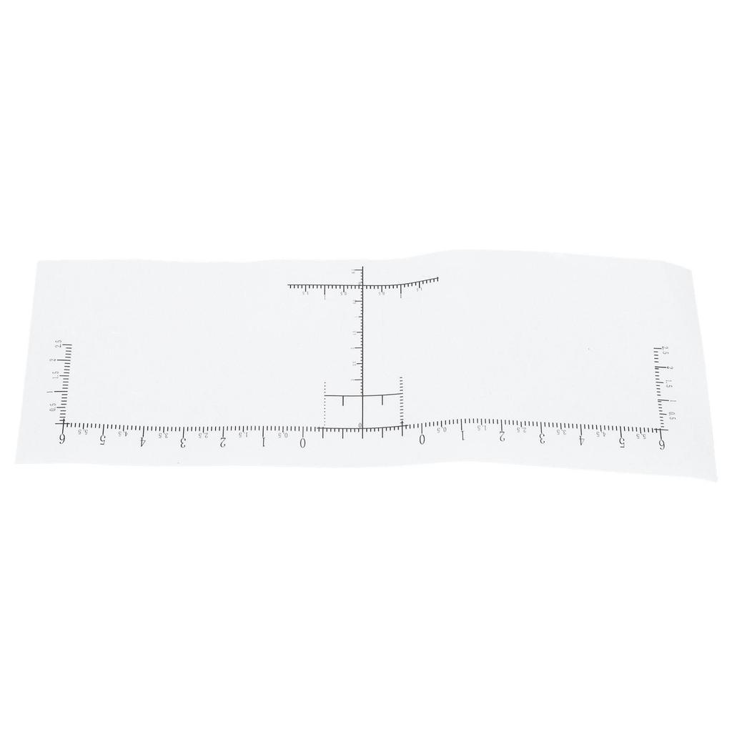 100pcs Eyebrow Ruler Disposable Eyebrow Ruler Sticker for Microblading with Standard Scale
