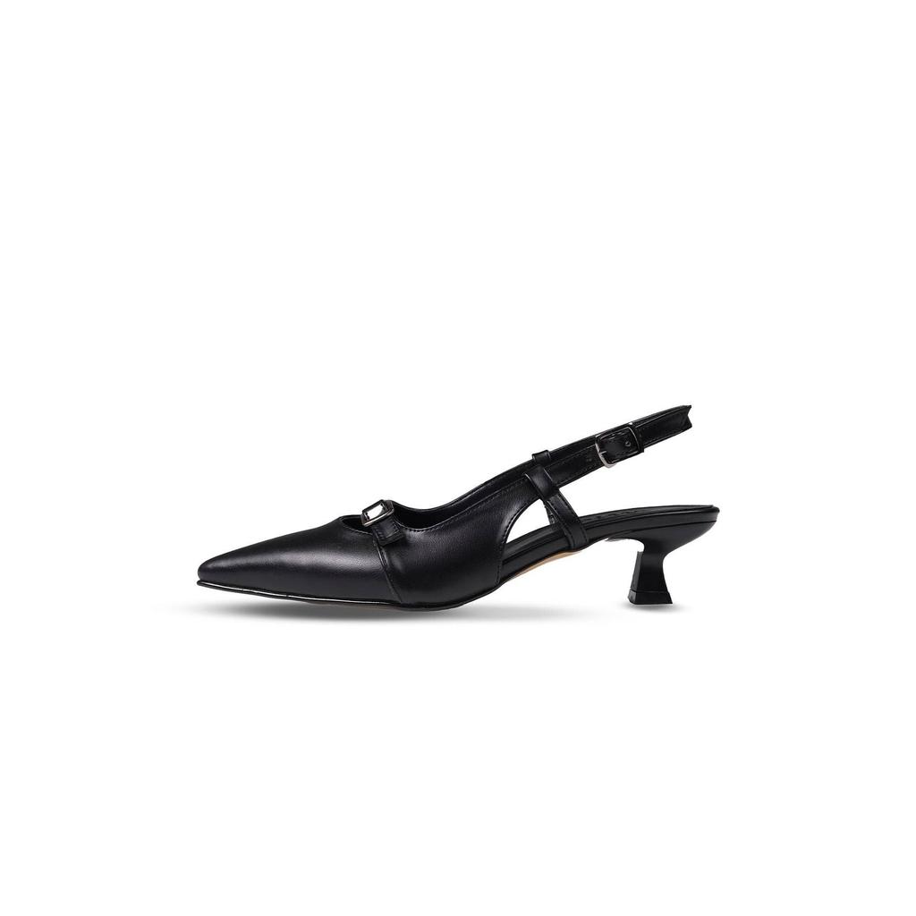 Women Stylish Tan Short Heeled Shoes
