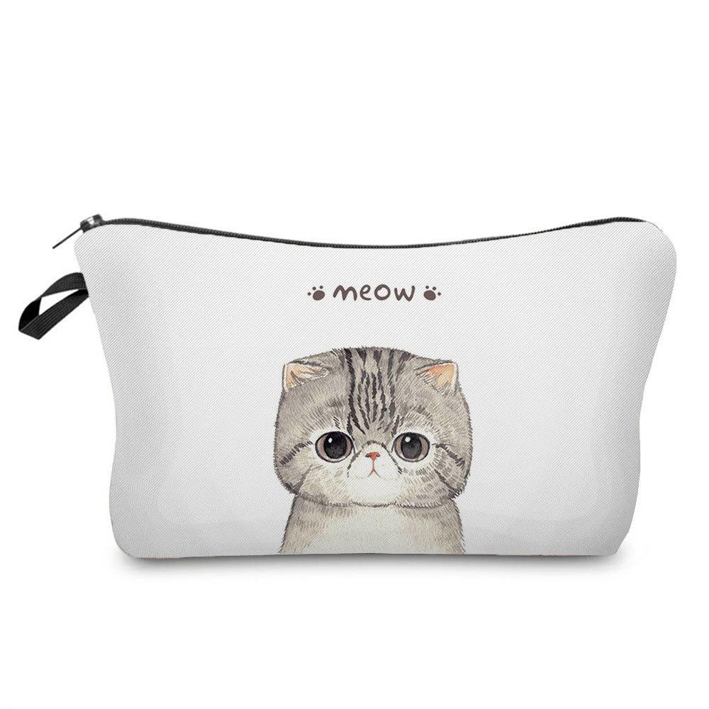 Women Flower Print Cosmetic Bag Toiletries Organize Travel Storage Case 6666