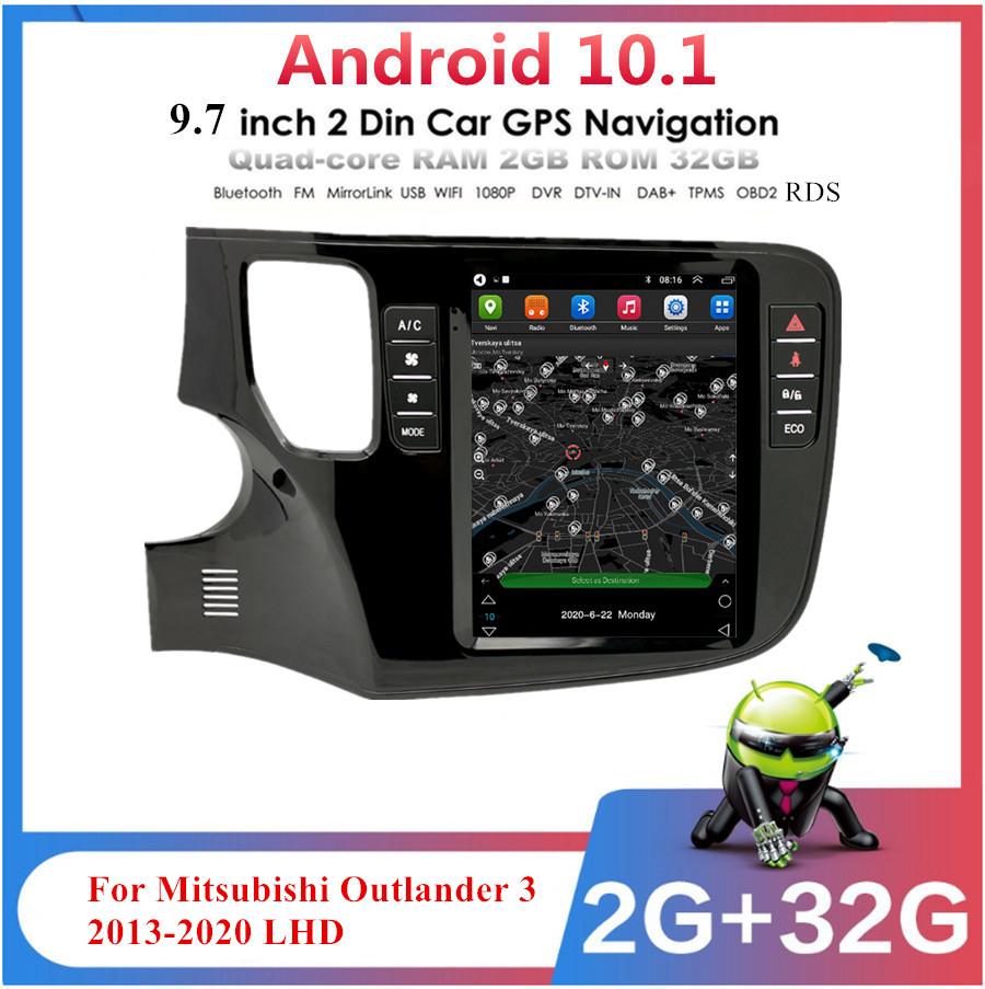 9.7'' 2+32GB Stereo Radio GPS WiFi FM DAB For 2013-2020 Mitsubishi Outlander LHD