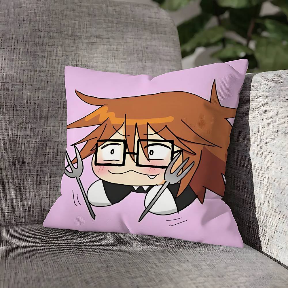 R-Rnfren Randal Luther Nyon Pillow Case For Sofa Decor Car Office Room Printing Cushion Cover Decorations and Protector