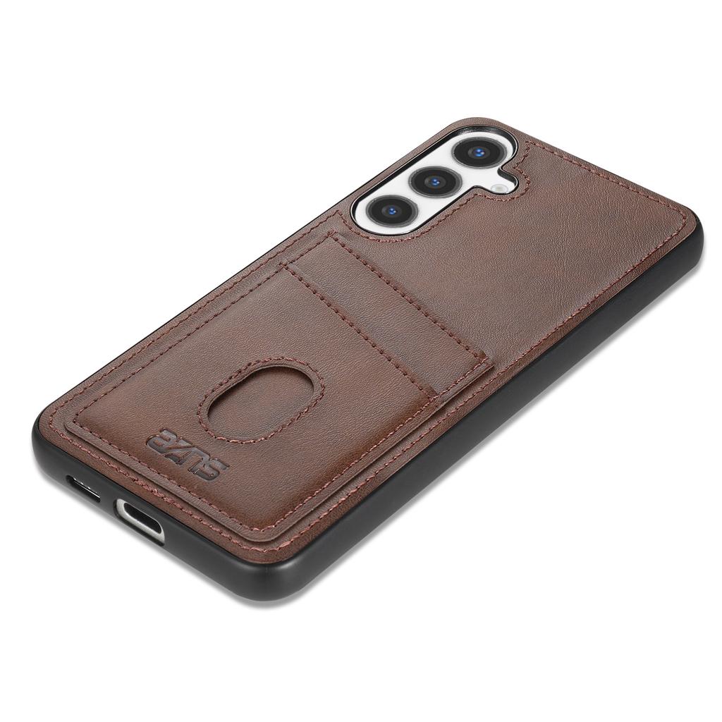 AZNS K1 Series For Samsung Galaxy A56 5G Case Calf Texture Anti-Drop PU+TPU Phone Cover with 2 Card Slot