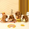 Cute Capybara Key Pendant Stuffed Animals Plush Doll Lovely Capybara Keychain  School Bag Pendant