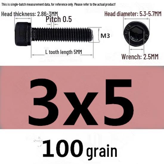 High-Strength Grade 12.9 Internal Hex Head Screws M1.4-M20