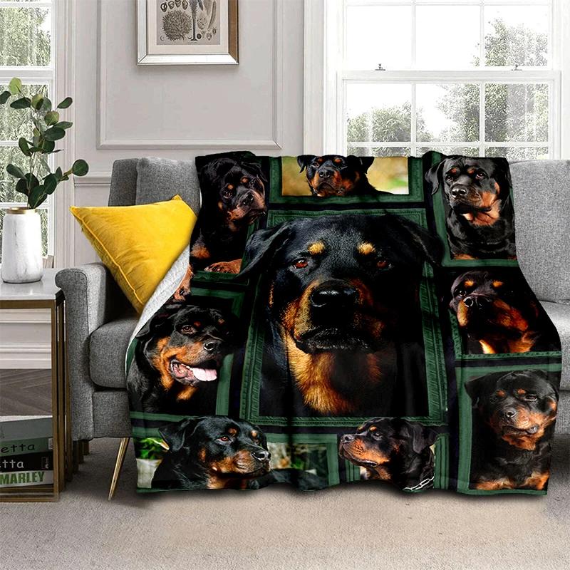 Animal Blanket Elephant Wolf Cow Highland Cattle Dog Flannel Blanket Super Soft Fleece Throw Blanket for Bedroom Couch Sofa Gift