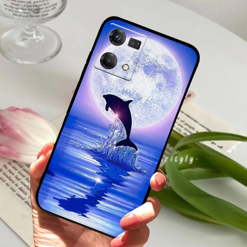 For OPPO Reno7 4G Case Reno 7 Pro Cartoon Animal Shockproof Silicone TPU Phone Cover For Oppo Reno7 Lite 7 Z 5G 7 SE Fundas Capa