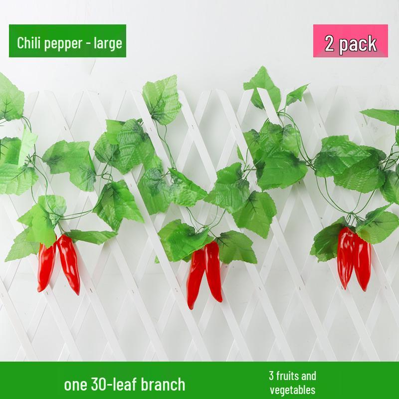 Artificial Rattan Vines for Pipe and Ceiling Decoration - Fake Green Leaves
