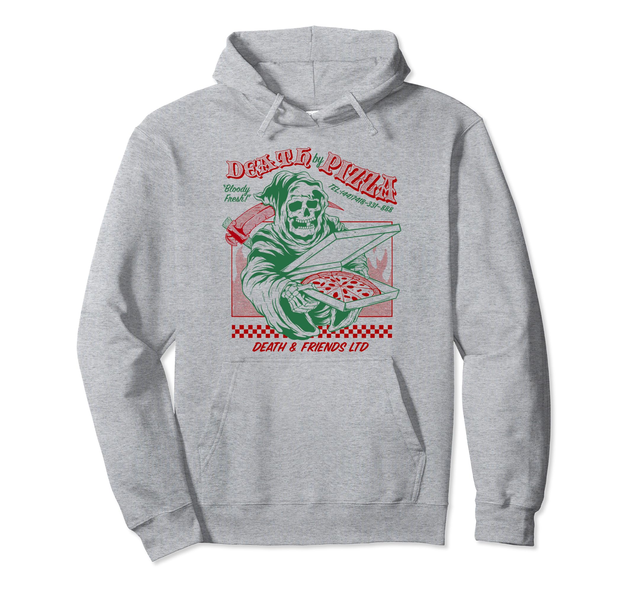 

Death by Pizza / Pizza of Death for Men, Women, & Youth Hoodie
