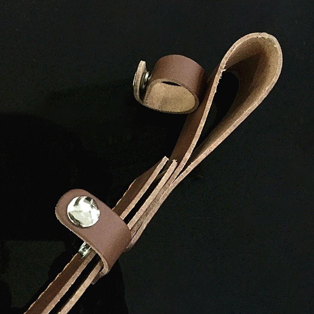 Hunt Leather Sheath Holder Flashlight Case Camp Outdoor Carry Belt Loop Case Straight Knife Tool