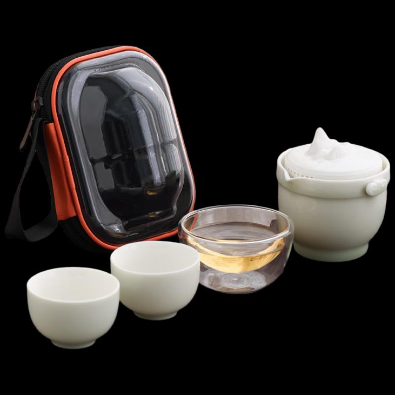 WoDing Portable Ceramic Travel Tea Set