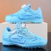 Leather Rotary Buckle Children's Football Shoes Men's Broken Nails Teen Students Lace-Up Sneakers