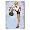 Vintage Metal Sexy Girl Pin Up Girls Plaque Tin Signs Cola Beer Airplane Metal Poster Retro for Bar Pub Club Home Wall Art Decor