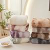 Polyester Fleece Blanket With Artistic Tie Dyeing Design For Cozy Home Use