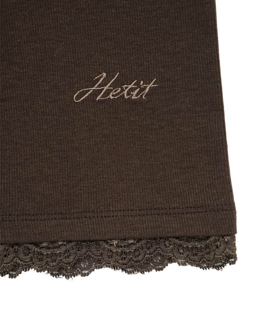 Hety Lace Biker Shorts (Brown)
