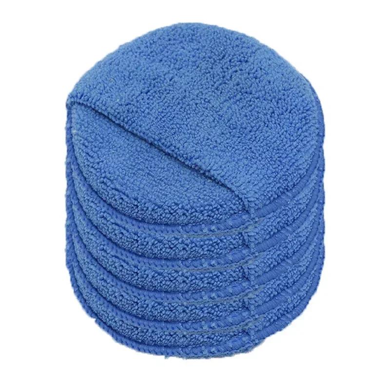 

Аппликаторы для ухода за автомобилем, губки для полировки автомобиля, мягкие микрофибровые круглые карманные губки из поролона, инструменты для чистки автомобиля 5PCS