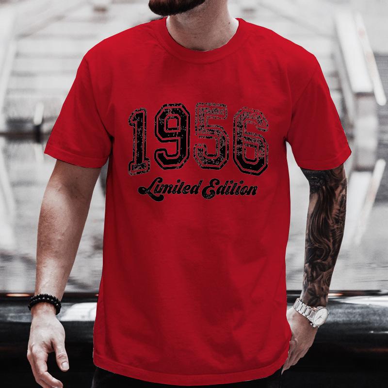 Vintage 1956 Birthday TShirt Birthday Shirt Funny Retro Limited Edition Tee Tshirt for Unisex Tee Tops Short Sleeve Unisexs Clothing