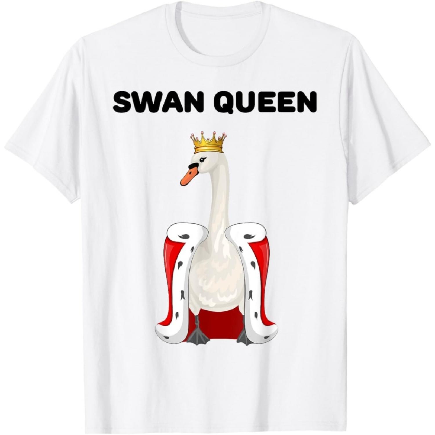 Swan Queen _ Girls Swan Lover Tshirt _ Womens Swan T-Shirt S