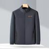 Autumn and Winter Polar Fleece Jacket Tops Men's Jackets Stand-up Collar Young and Middle-aged Men's Fleece Plus Velvet