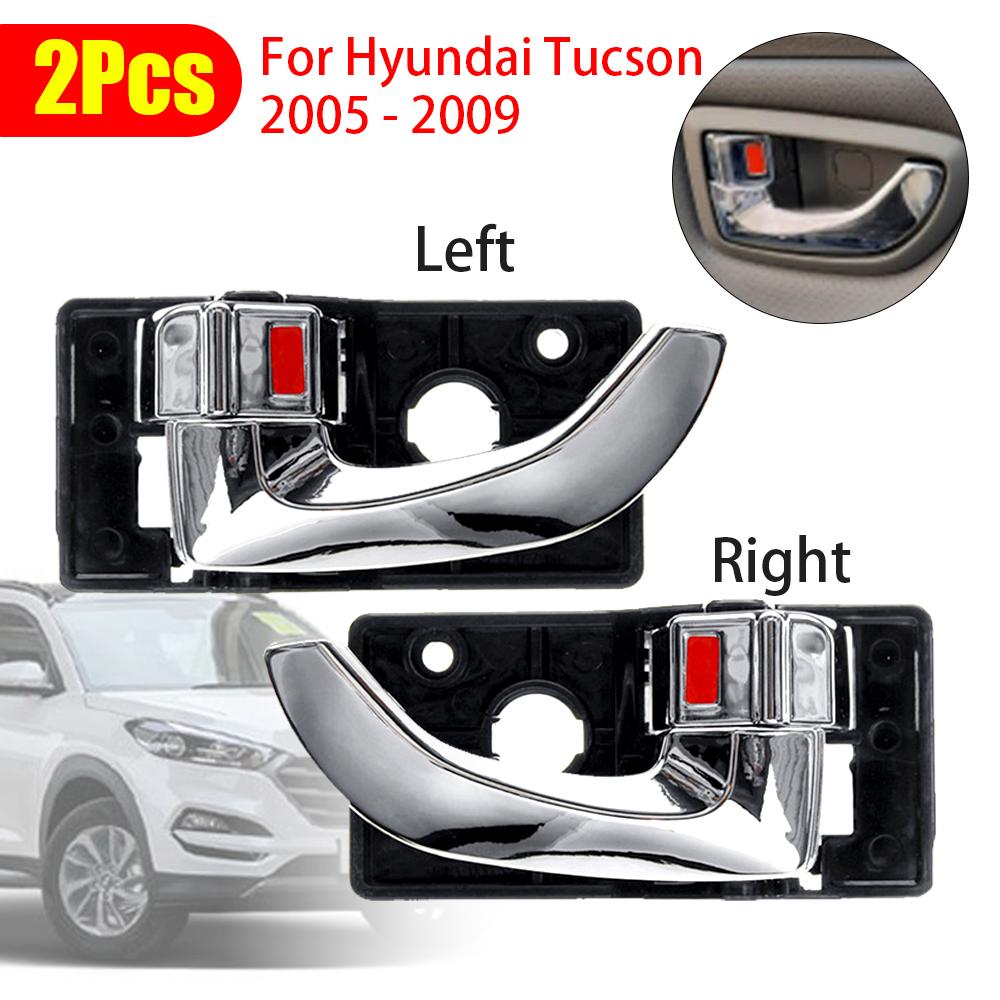 1/2pcs Sliver Left Right Car Interior Door Handles for Modern Tucson 82620-2Z020 Replacement Set Car Accessories