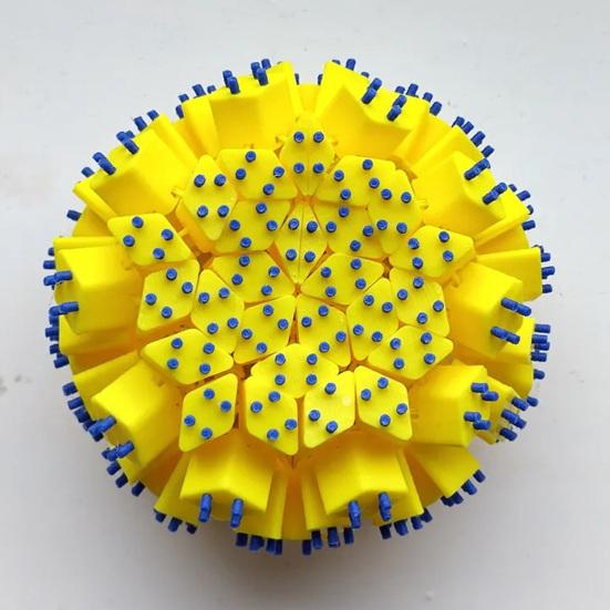 Sea Urchin Stress Relief Toy 3D Printed Movable Ball Sensory Fidget Toy for Adults Anxiety Relief Gifts for Men Women