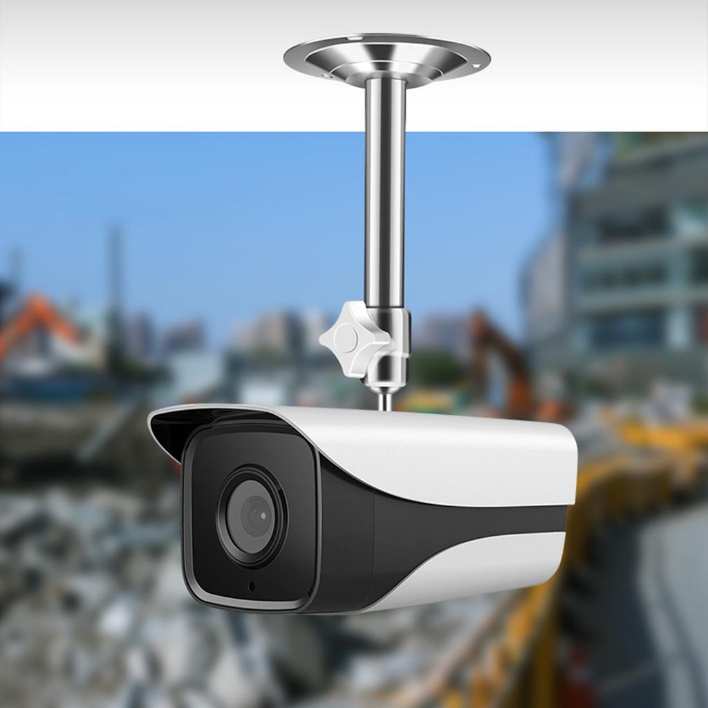 Stainless Steel Weatherproof Wall/Ceiling Mount Camera Bracket with 360Degree Rotation for Indoor and Outdoor Use