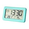 Wall Clock Temperature and Humidity Mini Digital Clock Hygrometer Battery Powered. 12/24H Electronics Thermometer Table Alarm