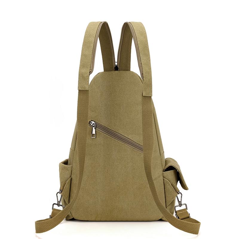Brusttasche mit großem Fassungsvermögen Herren Mehrschichtige Canvas-Umhängetasche Multifunktionaler kleiner Rucksack