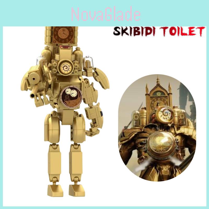 661 Golden Titan Time Man Toilet Man Building Blocks Compatible With Lego Mrs. Tv And Computer Man