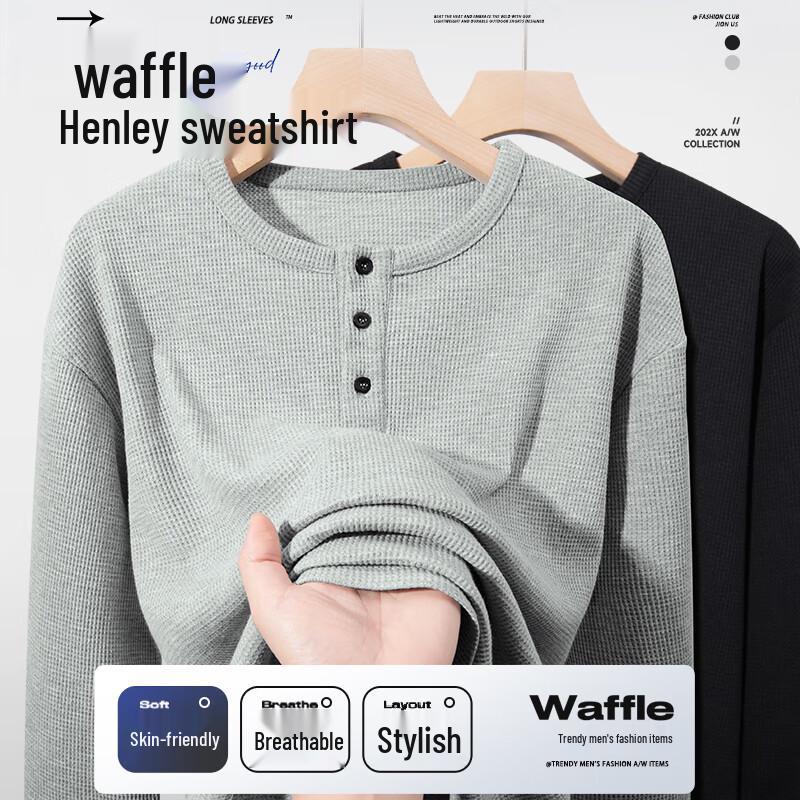 Jeanswest Z Men's Casual Loose Fit Long Sleeve Sweatshirt