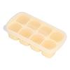 8 Grid Ice Cube Tray with Lid Food Grade Household Ice Cube Mold for Home KitchenYellow
