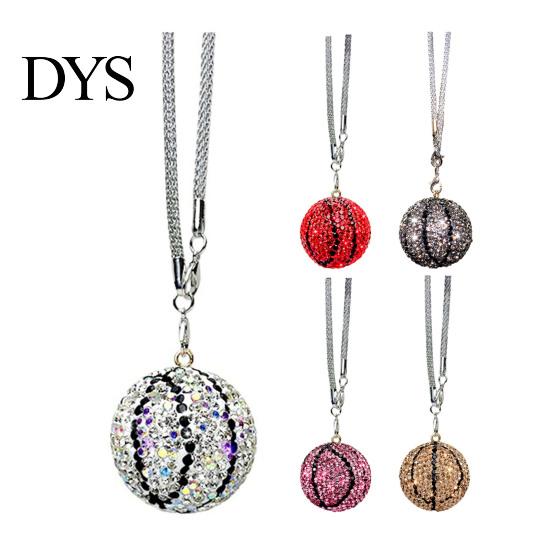 Universal Rearview Mirror Pendant Rhinestone Basketball Car Hanging Ornament Sports Fan for Shiny Decoration Vehicle Interior Decor Unique Gift Fans