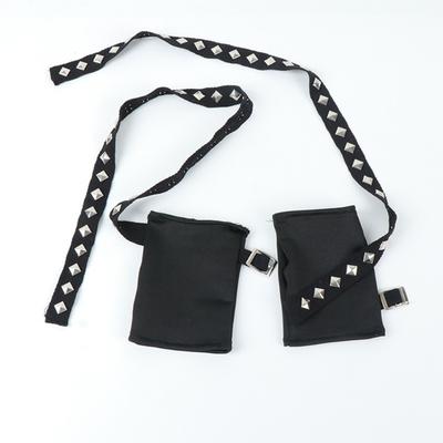 Prodyšné bezprsté rukavice punkový design s detaily měkká podšívka módní rockový outfit doplněk