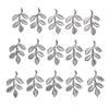 30 Stück/Set Blatt Filigran Wraps Verbinder Metallanhänger DIY Fundstücke Schmuckherstellung