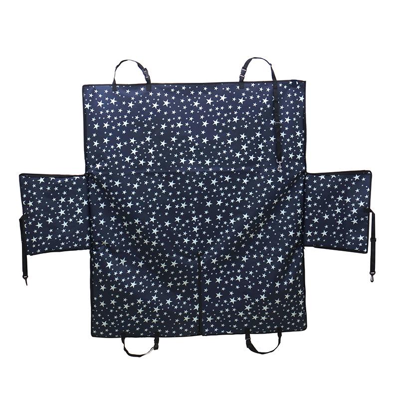 Dog Double-Layer Dirt-Resistant Car Seat Pad for Pets - Back Seat Cushion with Open Hole Design
