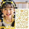 Colorful Face Rhinestone Stickers 1 Sheet Self Adhesive Heart Star Design for School Talent Show Stage Makeup