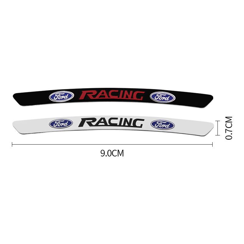 4/8pc Aluminum Car Badge Wheel Hub Rims Stickers Auto Decoration Accessories For Ford Mustang Focus 2 3 4 Mondeo Fiesta Ecosport