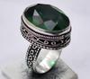 Green Quartz Natural Gemstone Antique Design Ring US Size-7.75 R 4617