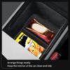 for Tesla Model Y Juniper Standard RWD 2026 2026 Armrest Storage Box Lower Tray Silicone Organizer Car Interior Accessories