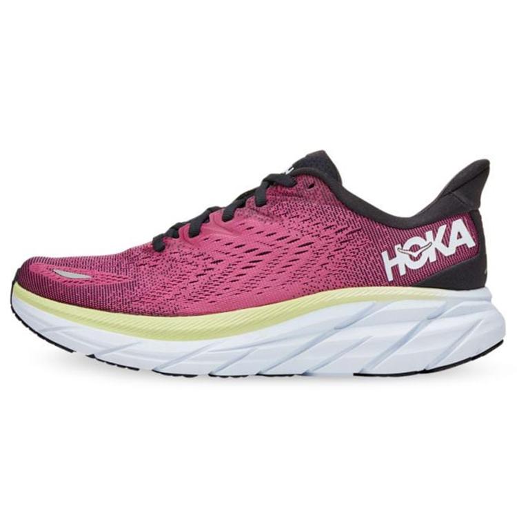 

HOKA ONE ONE Clifton 8 Ibis Rose Pink Green Women s 1119394-BGIR 38.5