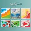 Thickened Square Oil Pastel Paper: Children's Doodle & Drawing Set