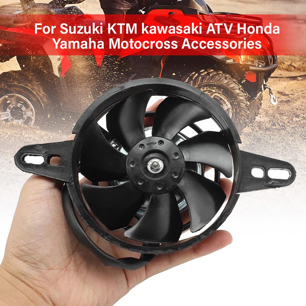 12V Motorcycle Cooling Fan Oil Cooler Engine Electric Radiator for Water Tank Radiator for ATV Beach Bike Honda Yamaha Suzuki